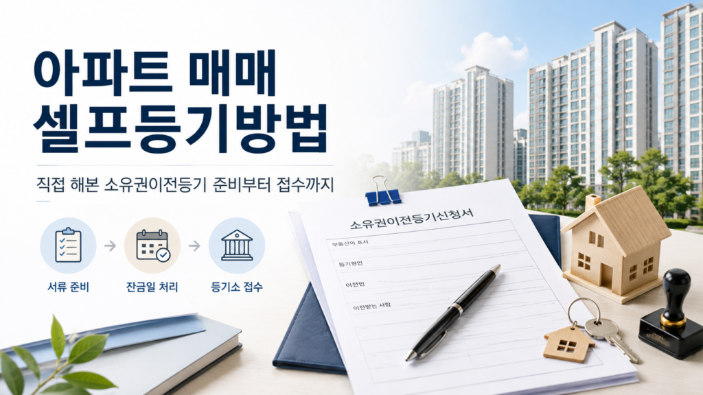 아파트 매매 셀프등기방법, 직접 해본 소유권이전등기 준비부터 접수까지 1 ChatGPT Image 2026년 8월 8일 오후 08 33 02